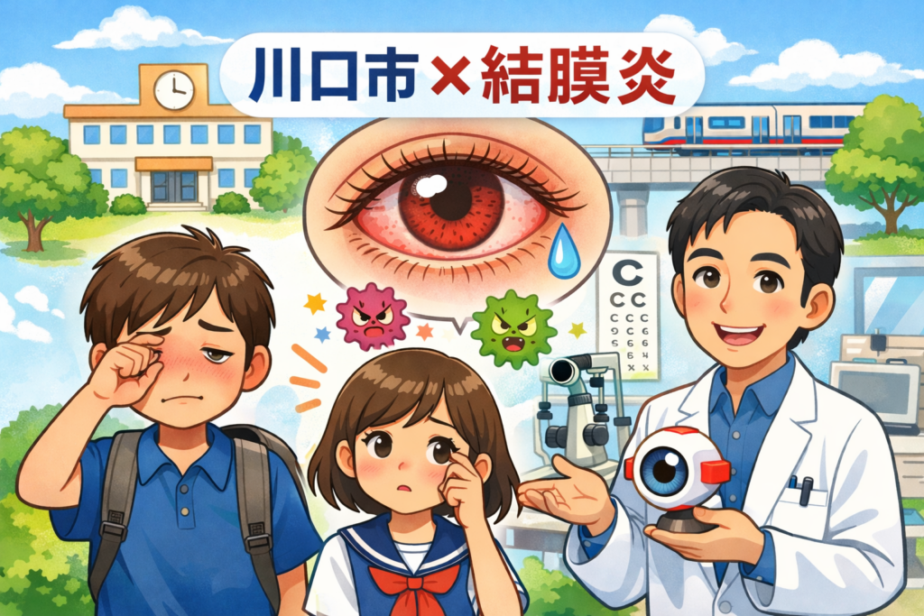 川口市で結膜炎の相談なら森田眼科（西川口駅徒歩4分・駐車場完備）