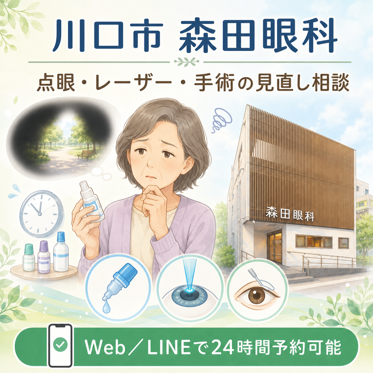 川口市】緑内障治療を見直す時期｜点眼・手術を専門医が解説 | 森田眼科